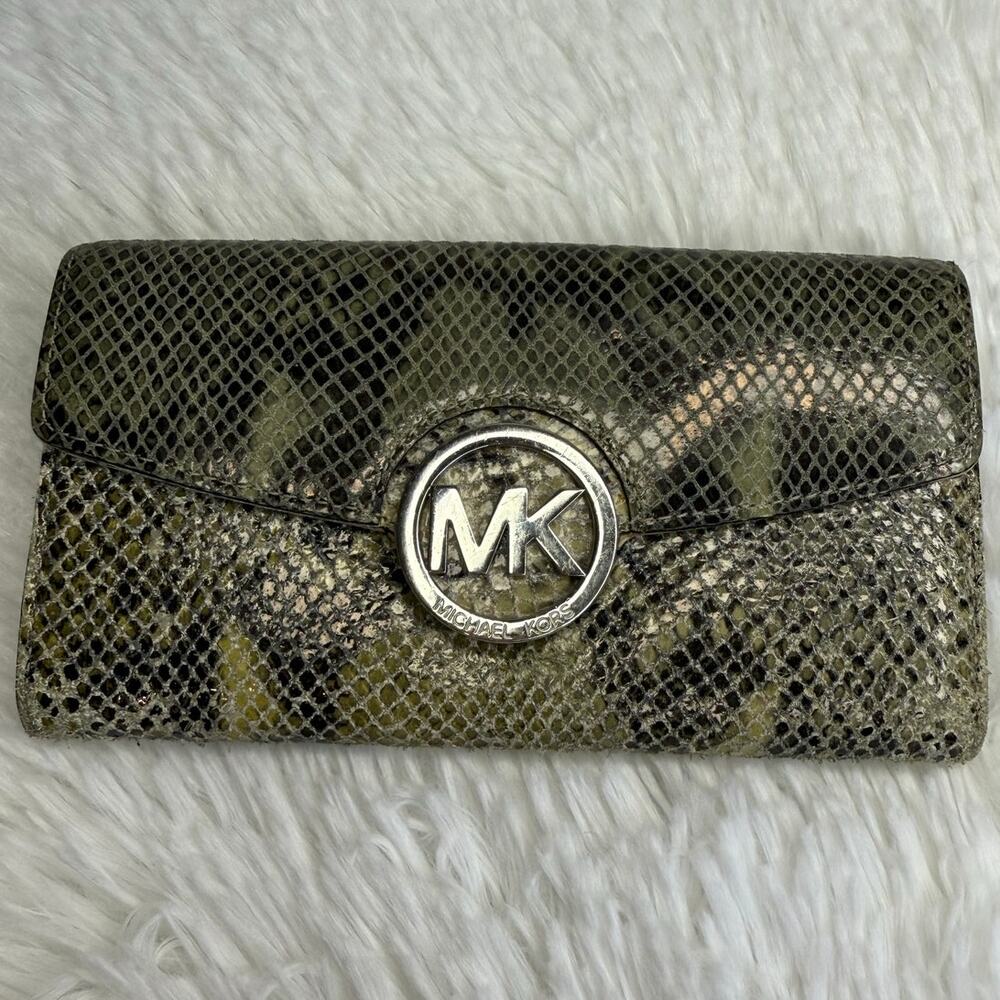 Michael Kors Snake Pattern Wallet - image 1
